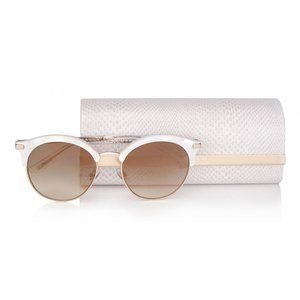 Jimmy Choo Hally Sunglasses & Snake Skin Case